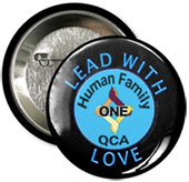 One Human Family QCA Lead with Love Button